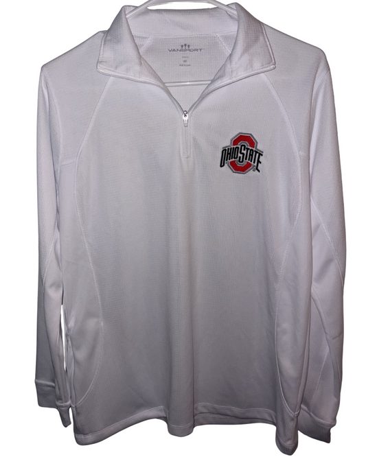 OSU Quarter Zip Embroidered Pullover- M