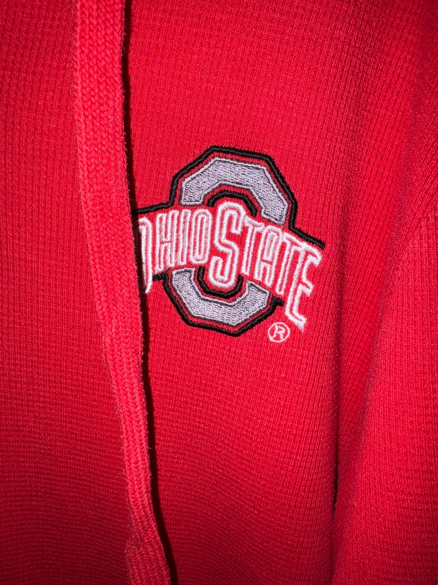 Ohio State Waffle Weave Hoodie – L