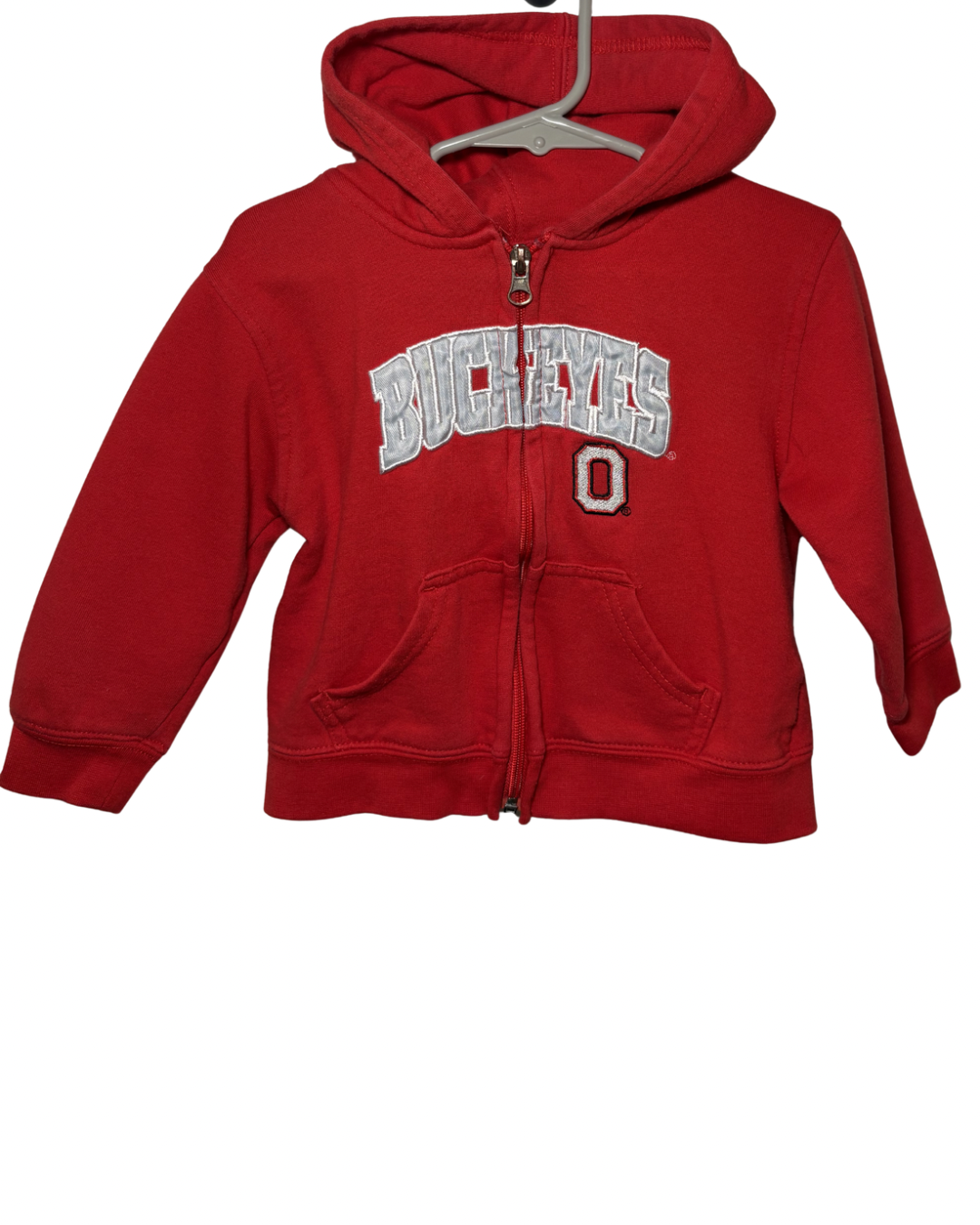 Buckeyes zip up hoodie- 2T