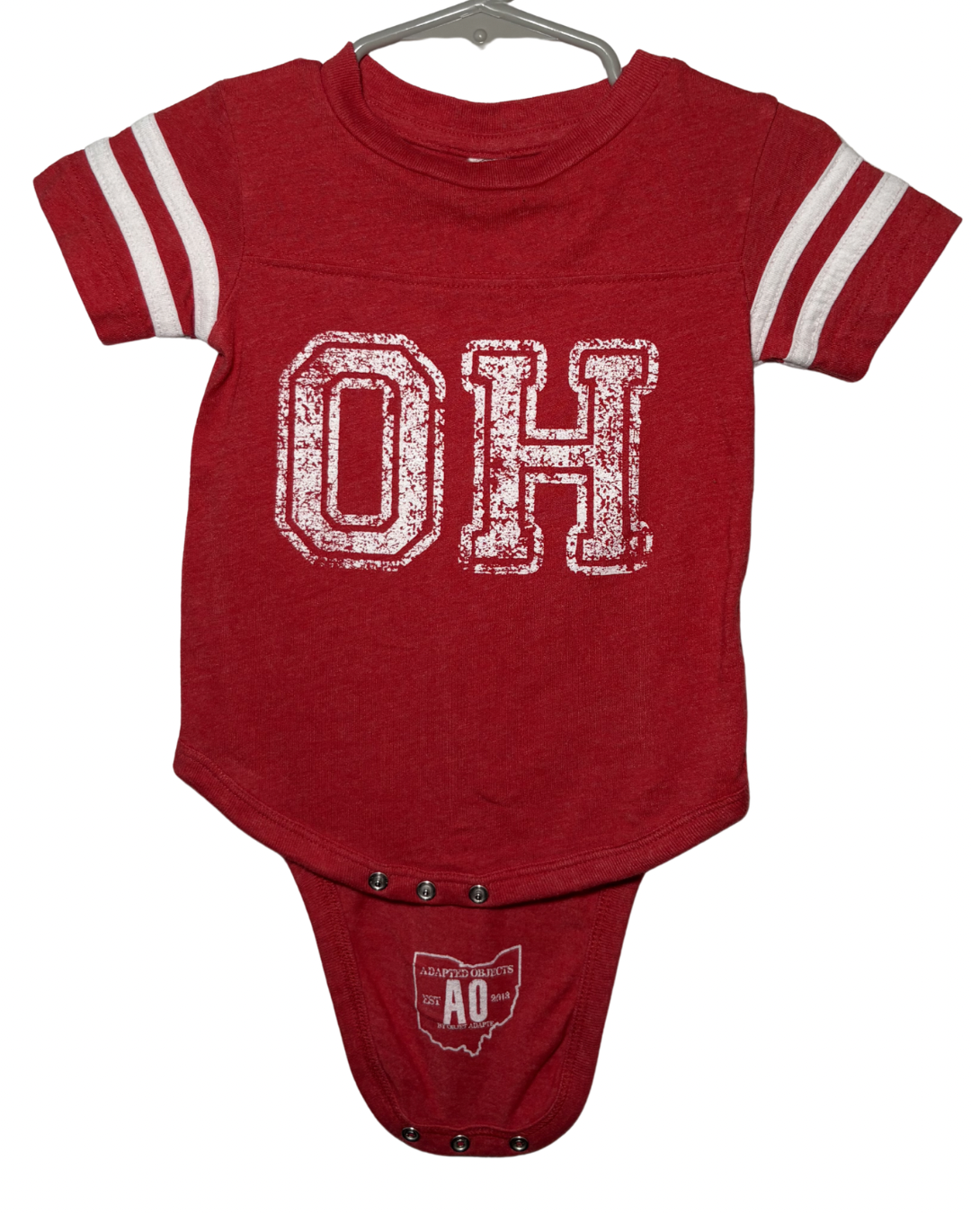 “OH” Short Sleeve Onsie- 3-6M